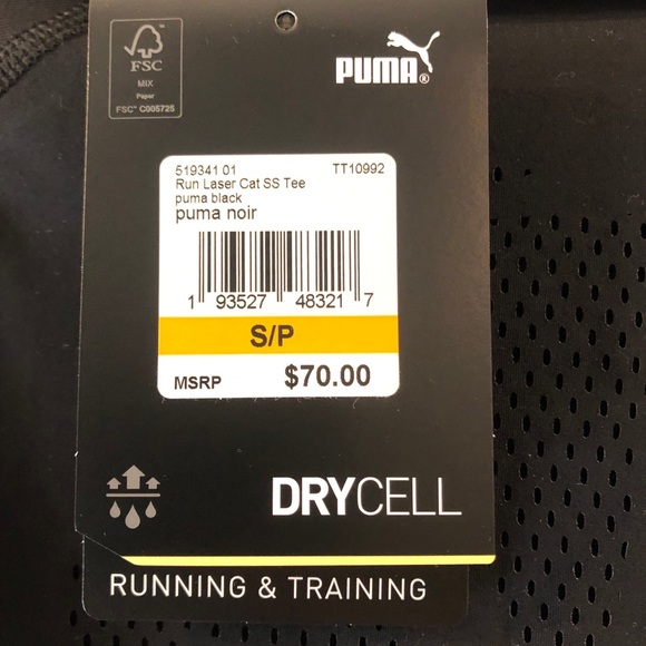 Puma Running T Shirt - Picture 2 of 3